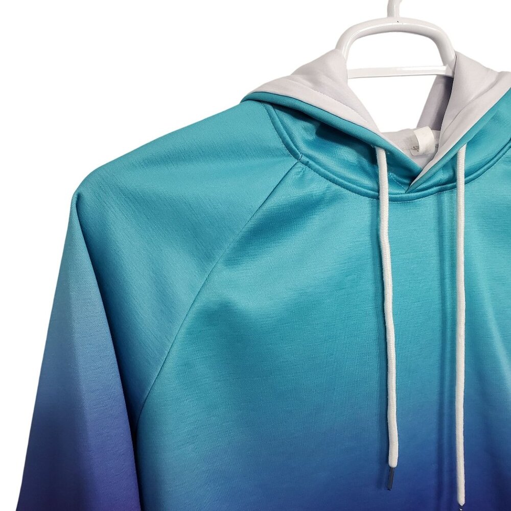 Pixie Lady 1X Hoodie Sweatshirt Pullover Gradient Relaxed Fit Pocket Drawstring - Picture 4 of 11